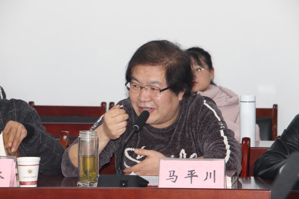 陕西文学研究所专职研究员、著名文艺评论家马平川发言